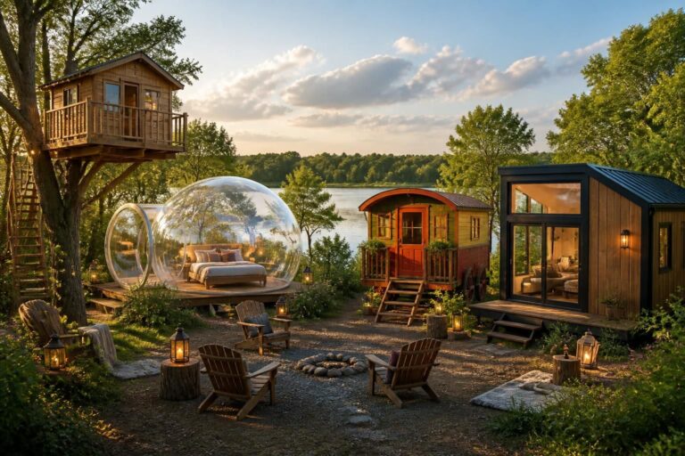 explorez les meilleurs campings en vendée proposant des logements insolites pour une expérience unique et inoubliable au cœur de la nature.