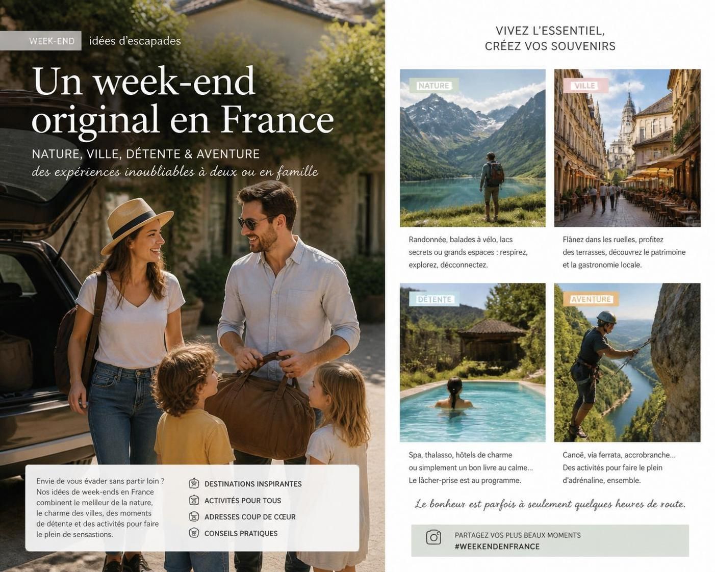 découvrez des idées originales pour profiter pleinement de votre week-end et rendre vos jours de repos inoubliables.