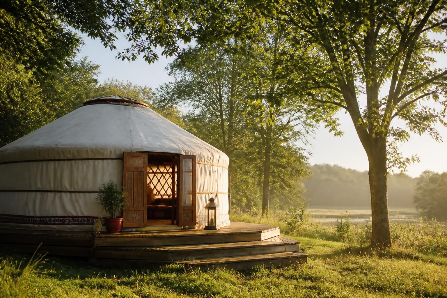 découvrez tout sur la yourte en vendée, un hébergement original et écologique idéal pour un séjour nature et authentique.