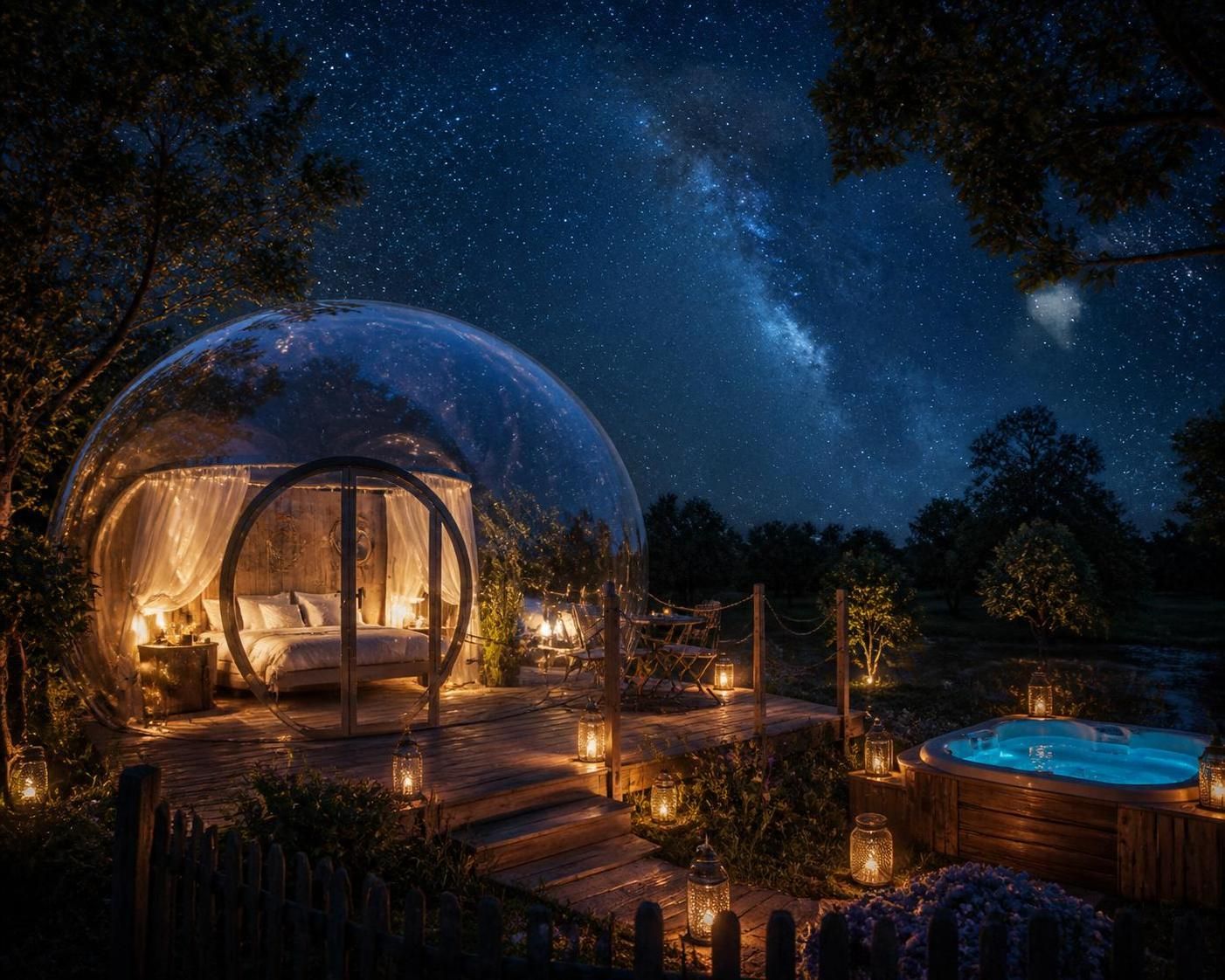 découvrez une nuit insolite en bulle en vendée et vivez une expérience unique sous les étoiles, alliant confort et nature pour des souvenirs inoubliables.