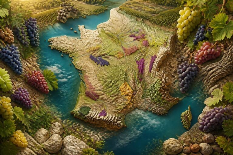 explorez la carte des vignobles de france pour découvrir les terroirs uniques et les appellations renommées qui font la richesse du patrimoine viticole français.
