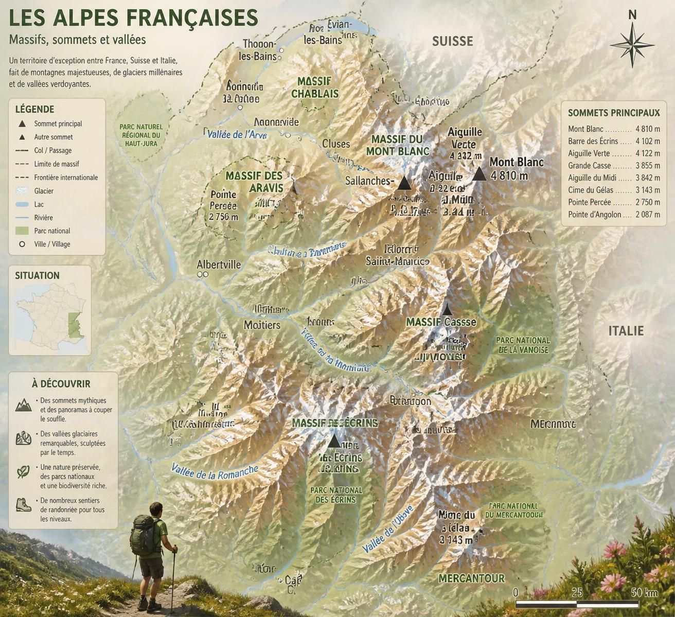 découvrez une carte détaillée des alpes en france pour explorer les massifs emblématiques et les sommets majeurs. planifiez vos randonnées et aventures en montagne avec précision.