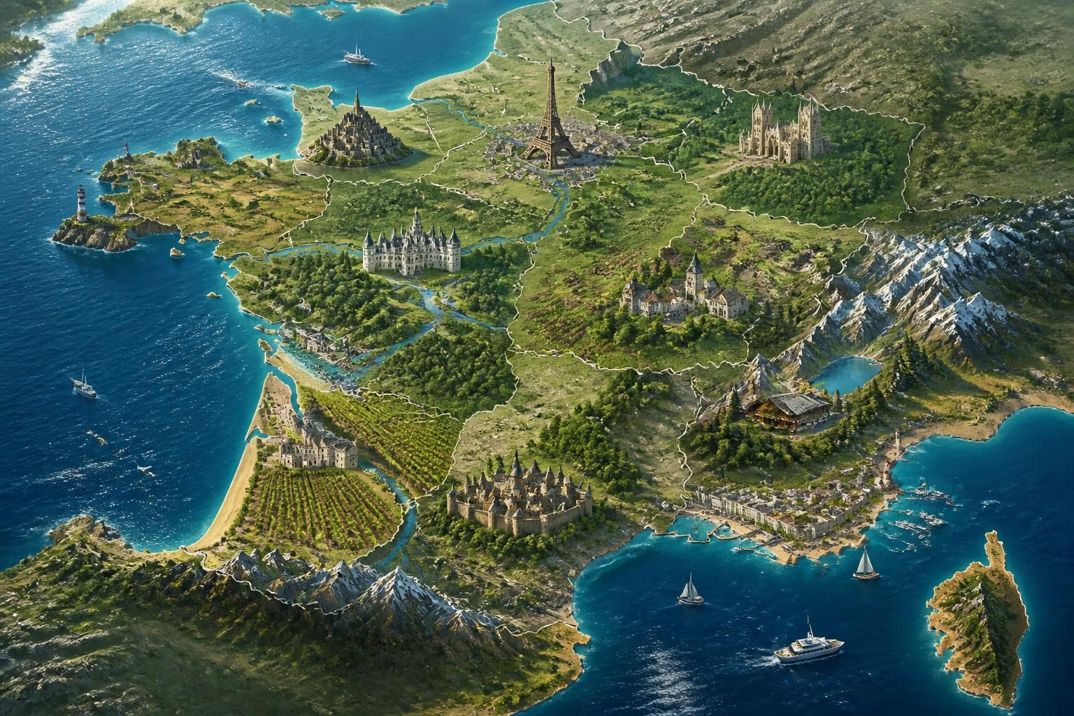 explorez la carte touristique détaillée de france et découvrez les régions incontournables, leurs attractions majeures et les trésors à ne pas manquer pour un voyage inoubliable.