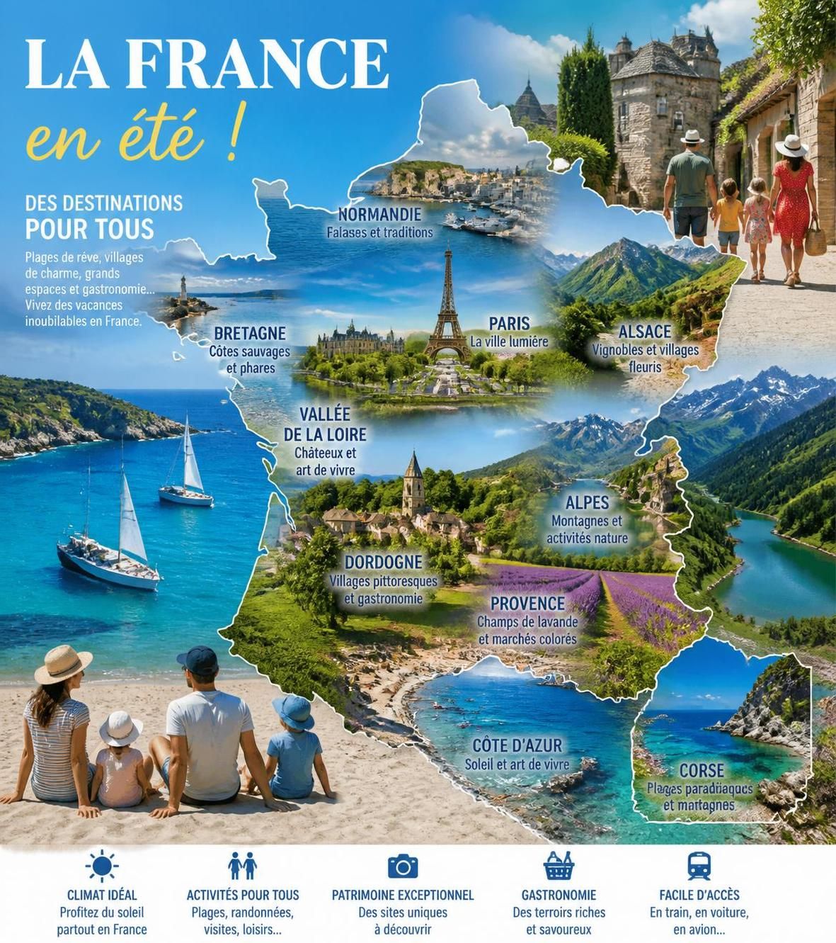 découvrez les meilleures destinations en france pour vos vacances en 2026. guide complet des endroits incontournables à visiter pour un séjour inoubliable.