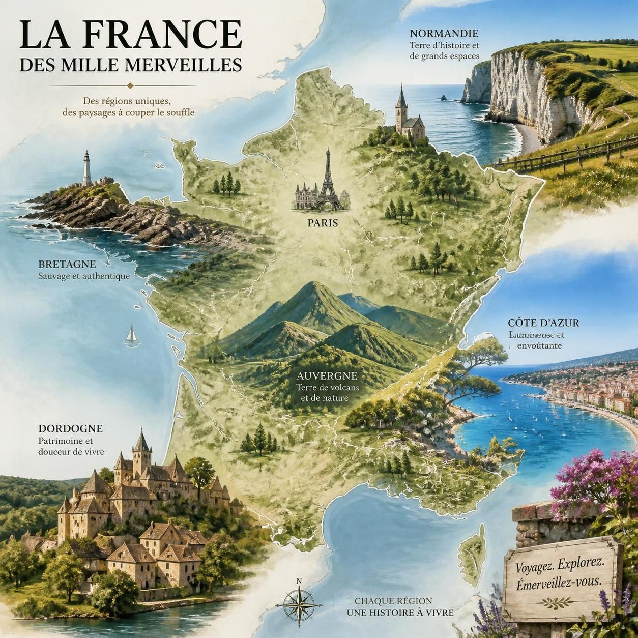 découvrez notre sélection des plus belles régions de france, leurs paysages magnifiques et richesses culturelles. trouvez votre prochaine destination idéale !