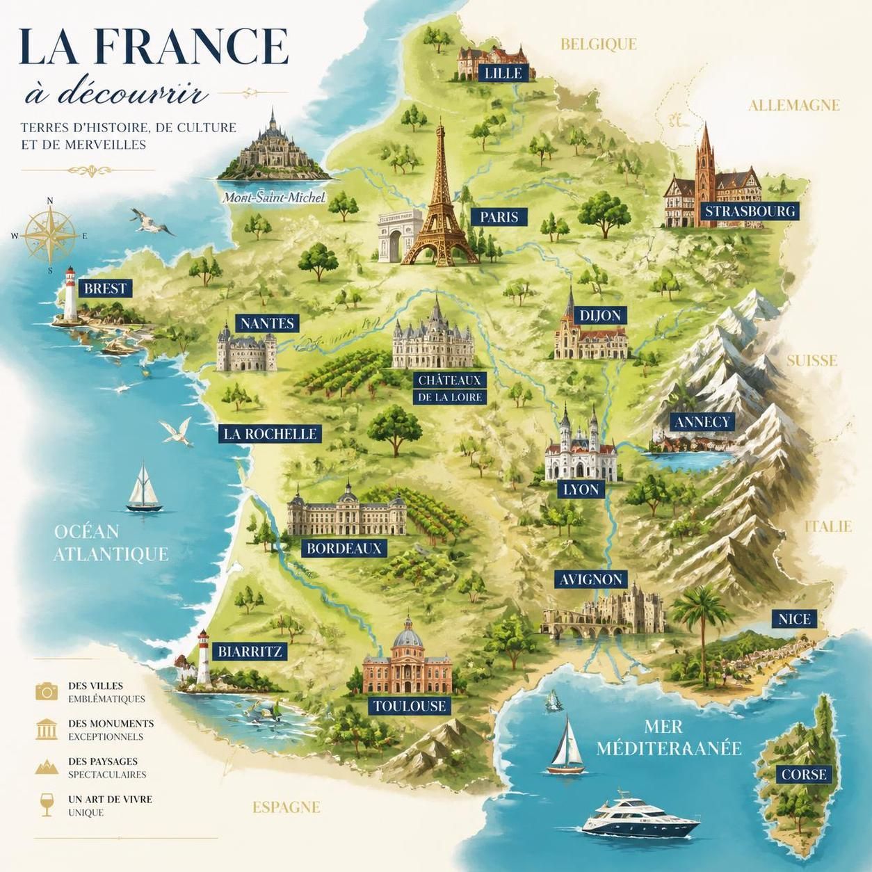 découvrez quelles villes visiter en france pour un voyage inoubliable, alliant culture, histoire et paysages magnifiques.