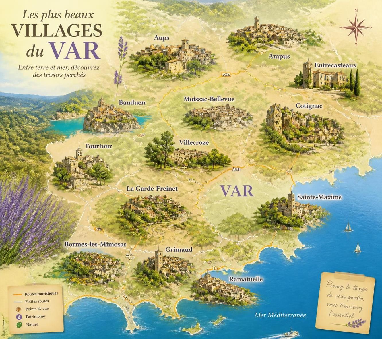 explorez la carte interactive des plus beaux villages du var et découvrez les trésors cachés de cette région pleine de charme et d'authenticité.