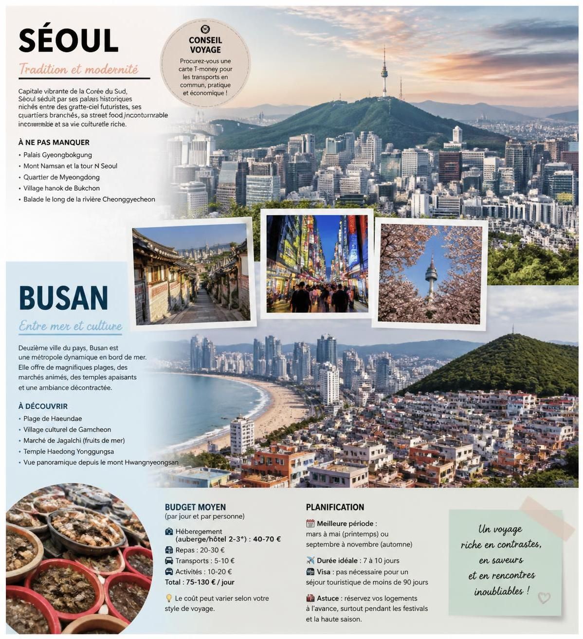 découvrez combien coûte un voyage en corée du sud en 2026 avec notre guide complet sur le budget et les astuces pour économiser tout en profitant pleinement de votre séjour.