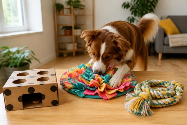 découvrez des idées faciles et ludiques de jeux d'occupation faits maison pour divertir votre chien et stimuler son intelligence au quotidien.