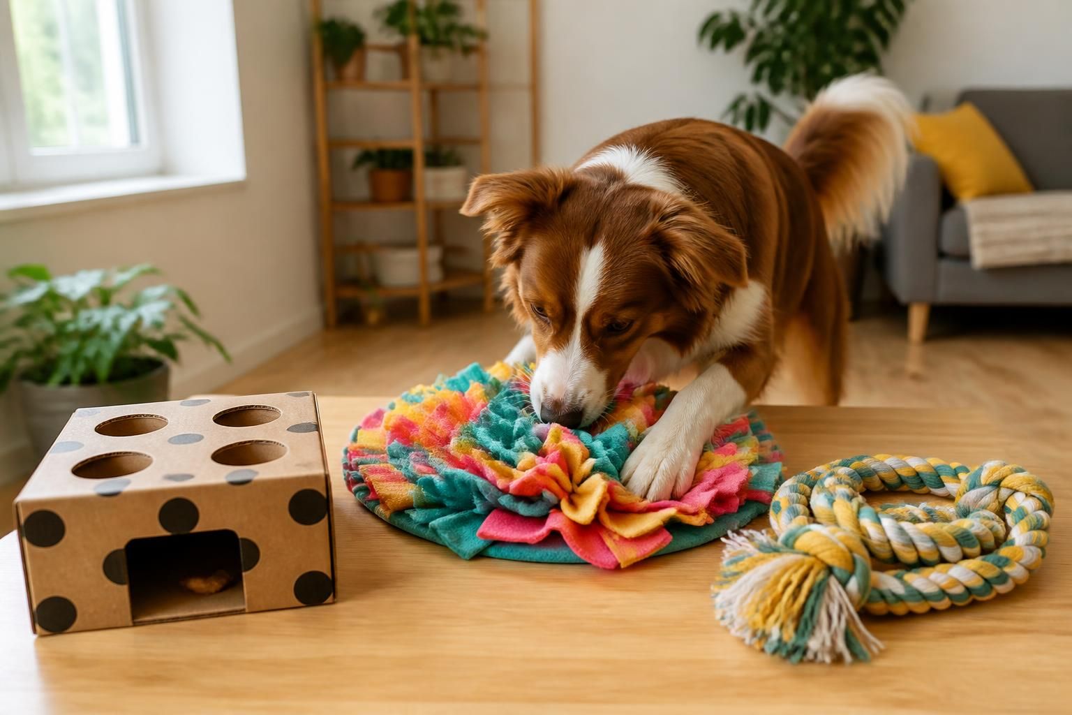 découvrez des idées faciles et ludiques de jeux d'occupation faits maison pour divertir votre chien et stimuler son intelligence au quotidien.